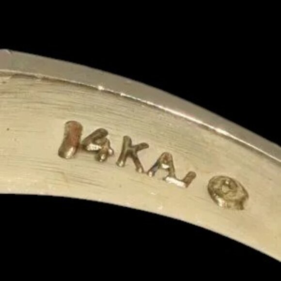 Retro Vintage Emerald & Diamond Cocktail Ring May Birthstone - Picture 7 of 7